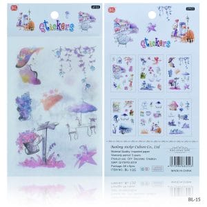Journal Washi paper Sticker Combo (BL-15)