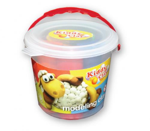 Kiddy FunClay Bucket of 5 Colours bk 400 5 Kiddy FunClay Bucket of 5 Colours