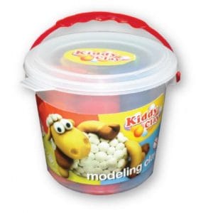 Kiddy FunClay Bucket of 5 Colours