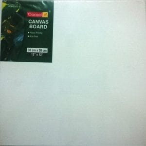 Camlin Canvas Board - 12" X 12"