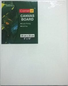 Camlin Canvas Board - 8" X 10"