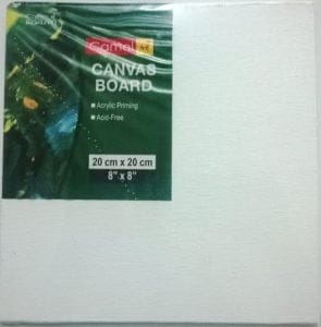 Camlin Canvas Board - 8" X 8"