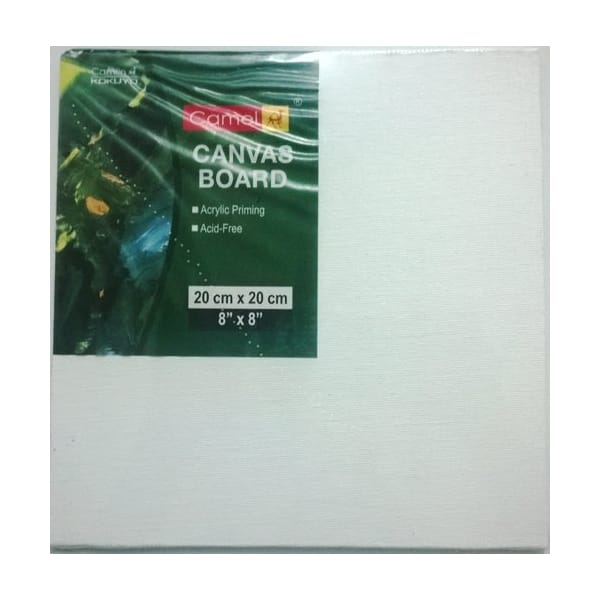 Camlin Canvas Board - 8" X 8"