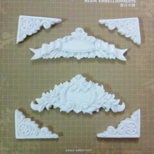 Resin Embellishments by Eno Greetings - Design 1