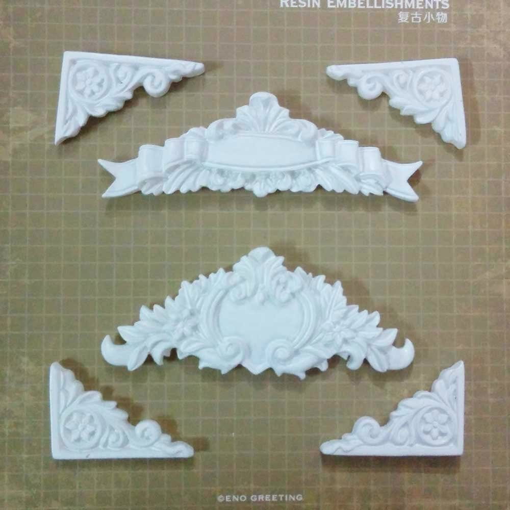 Resin Embellishments by Eno Greetings - Design 1 care 32 Resin Embellishments by Eno Greetings - Design 1