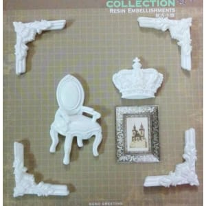 Resin Embellishments by Eno Greetings - Design 2