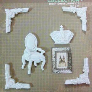 Resin Embellishments by Eno Greetings - Design 2