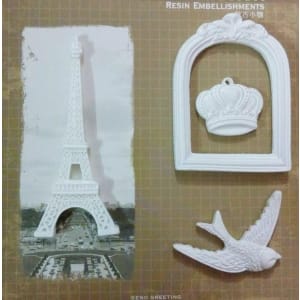 Resin Embellishments by Eno Greetings - Design 5