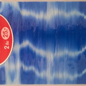 Stocking Cloth (Printed) - Dark Blue and White