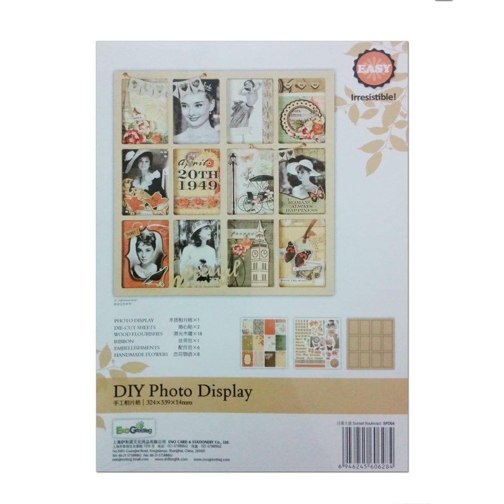Wooden DIY Photo Display (Large) by Eno Greetings spd04 2 spd04-2