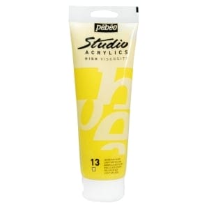 Pebeo Studio Acrylic HV 250ML - Light Azo Yellow