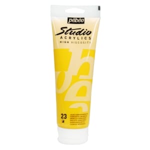 Pebeo Studio Acrylic HV 250ML - Cadmium Yellow Medium