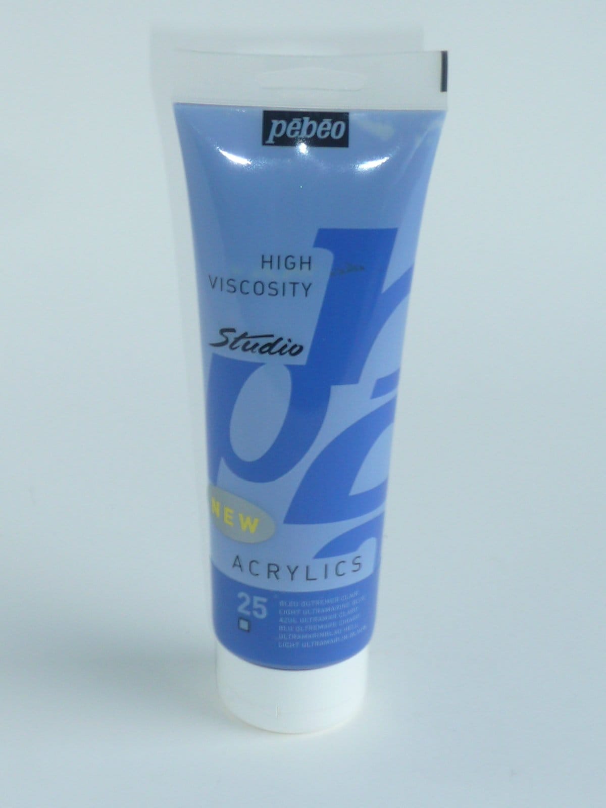 Pebeo Studio Acrylic HV 250ML - Light Ultramarine Blue 169025 light ultramarine blue Pebeo Studio Acrylic HV 250ML - Light Ultramarine Blue