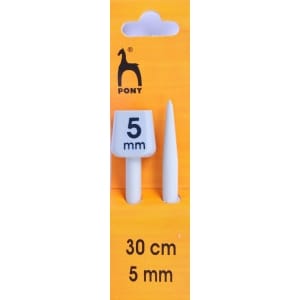 Pony Knitting Pins Knobbed Pairs 30cm x 5mm