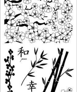 Fiskar Clear Stamps - Japanese Spirit