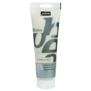 Pebeo Studio Acrylic White Sand Texture Gel 250ml