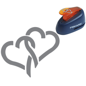 Fiskars Lever Punch Linked Hearts M (5471)
