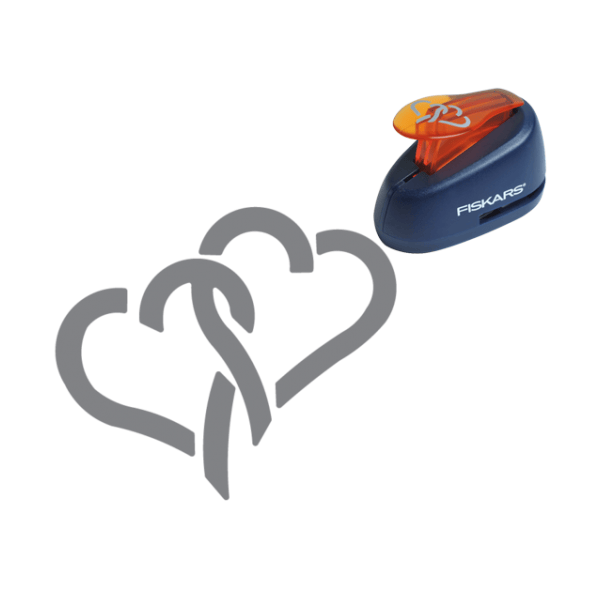 Fiskars Lever Punch Linked Hearts M (5471)