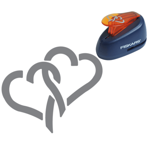 Fiskars Lever Punch Linked Hearts M (5471) 5471 Fiskars Lever Punch Linked Hearts M (5471)