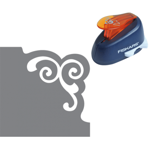 Fiskars Corner Lever Punch Scroll M (5487) 5487 Fiskars Corner Lever Punch Scroll M (5487)
