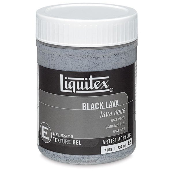 Liquitex Texture Gel Medium Black Lava (237 ML)