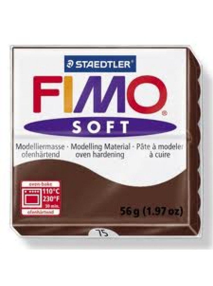 Fimo Soft Clay - Chocolate 8020 75 Fimo Soft Clay - Chocolate