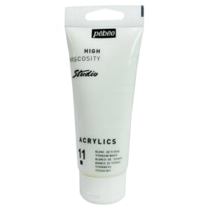 PEBEO STUDIO ACRYLIC HV 100ML - TITANIUM WHITE