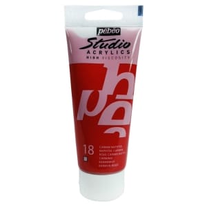 PEBEO STUDIO ACRYLIC HV 100ML - NAPHTOLENE CARMINE