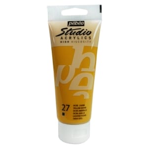 PEBEO STUDIO ACRYLIC HV 100ML - YELLOW OCHRE