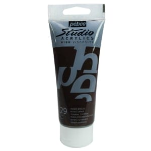 PEBEO STUDIO ACRYLIC HV 100ML - BURNT UMBER