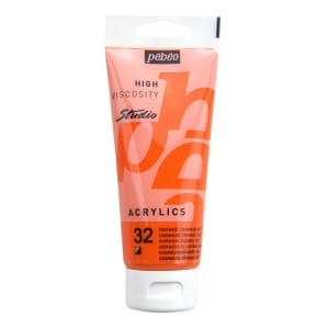 PEBEO STUDIO ACRYLIC HV 100ML - CADMIUM ORANGE HUE