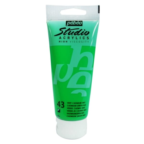PEBEO STUDIO ACRYLIC HV 100ML - CADMIUM GREEN HUE