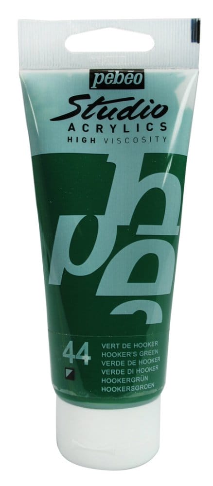 PEBEO STUDIO ACRYLIC HV 100ML - HOOKER'S GREEN 831044 hookers green PEBEO STUDIO ACRYLIC HV 100ML - HOOKER'S GREEN