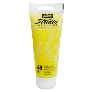 PEBEO STUDIO ACRYLIC HV 100ML - PRIMARY YELLOW