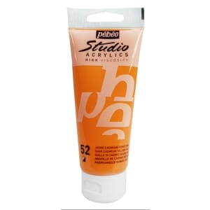 PEBEO STUDIO ACRYLIC HV 100ML - DARK CADMIUM YELLOW HUE