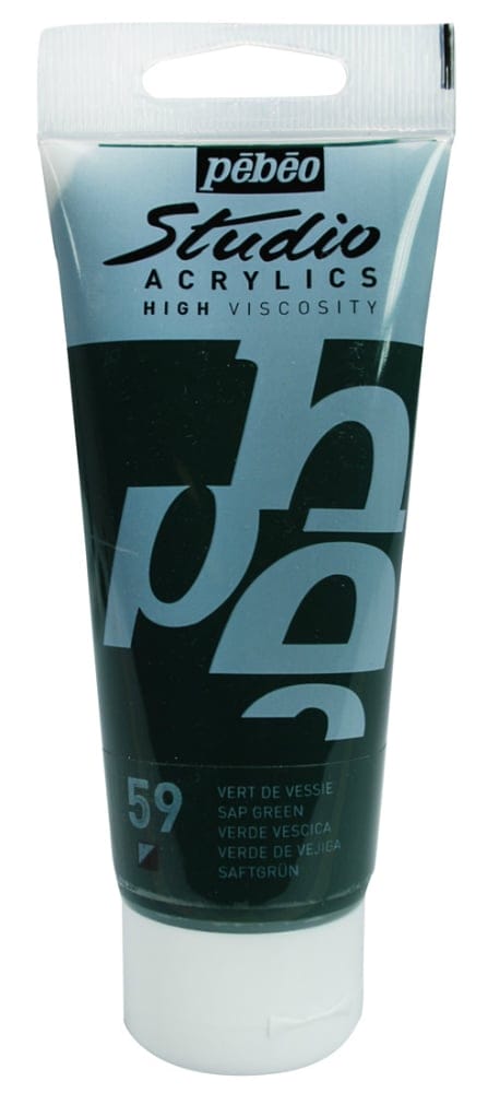 PEBEO STUDIO ACRYLIC HV 100ML - SAP GREEN 831059 sap green PEBEO STUDIO ACRYLIC HV 100ML - SAP GREEN