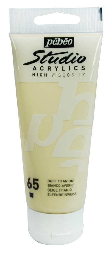 PEBEO STUDIO ACRYLIC HV 100ML - BUFF TITANIUM 831065 buff titanium PEBEO STUDIO ACRYLIC HV 100ML - BUFF TITANIUM