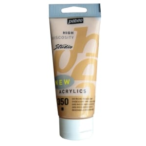 PEBEO STUDIO ACRYLIC HV 100ML - IRIDESCENT PRECIOUS GOLD