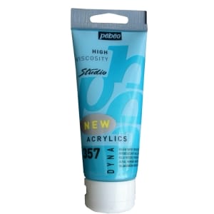 PEBEO STUDIO ACRYLIC HV 100ML - IRIDESCENT BLUE GREEN