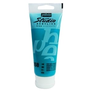 PEBEO STUDIO ACRYLIC HV 100ML - IRIDESCENT GREEN BLUE