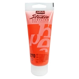 PEBEO STUDIO ACRYLIC HV 100ML - FLUORESCENT ORANGE