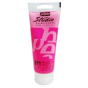 PEBEO STUDIO ACRYLIC HV 100ML - FLUORESCENT PINK