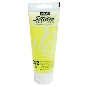 PEBEO STUDIO ACRYLIC HV 100ML - FLUORESCENT YELLOW