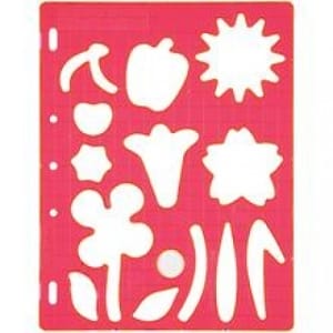 Fiskars Shape Template - Flowers and Fruits