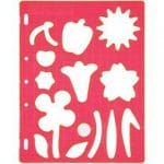 Fiskars Shape Template - Flowers and Fruits