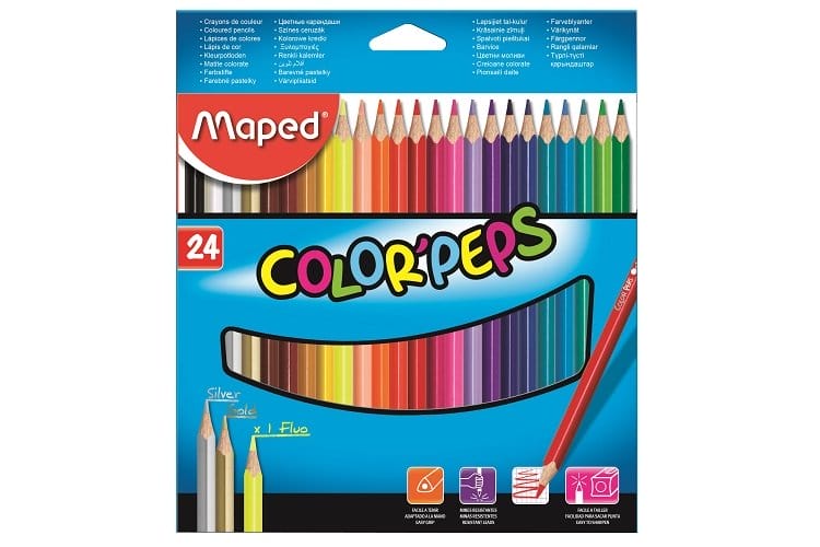 Maped Color'Peps Coloured Pencils - Box of 24 Pcs