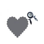 Fiskars Squeeze punch - L Scalloped Heart