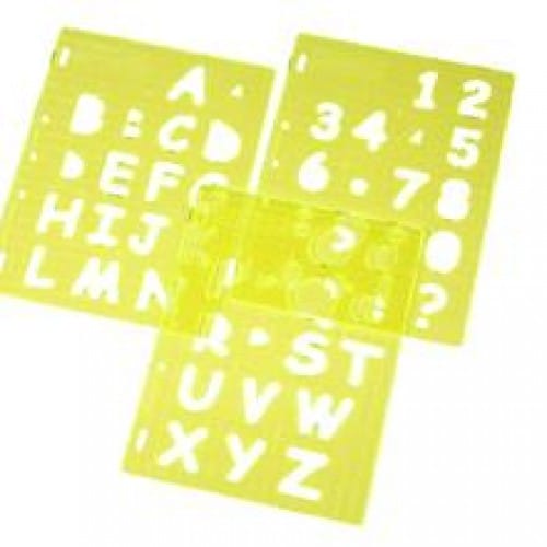 Fiskars Shape Template - Letter#3 UpperCase 4885 Fiskars Shape Template - Letter#3 UpperCase