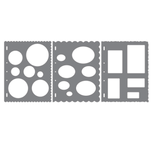 Fiskars Shape Template - Basic Shapes (3 PC)