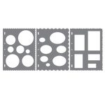 Fiskars Shape Template - Basic Shapes (3 PC)